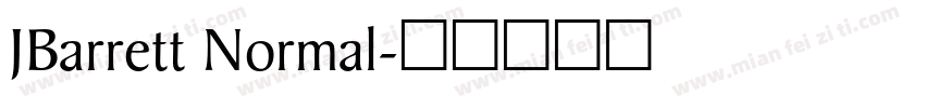 JBarrett Normal字体转换